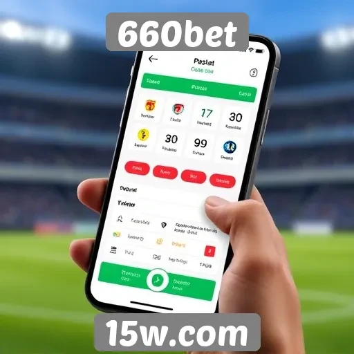 Apostas móveis ganham destaque na 660bet